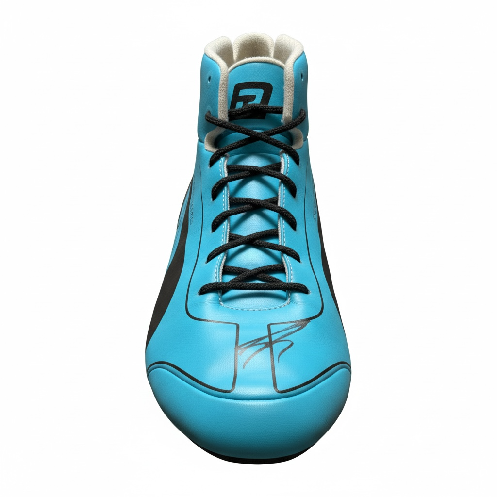 George Russell Race Used & Signed Silverstone GP Boots - 2024