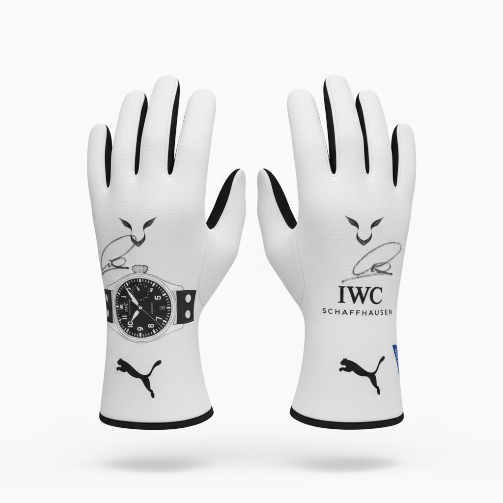 Lewis Hamilton Used & Signed Mercedes AMG-Petronas Gloves