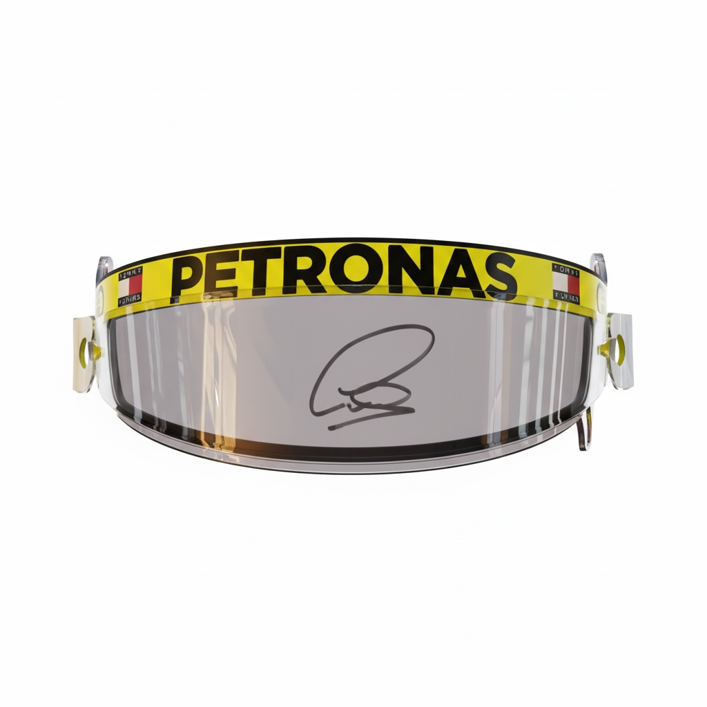 Lewis Hamilton Race Used & Signed 2024 F1 Visor — Mercedes-AMG Petronas