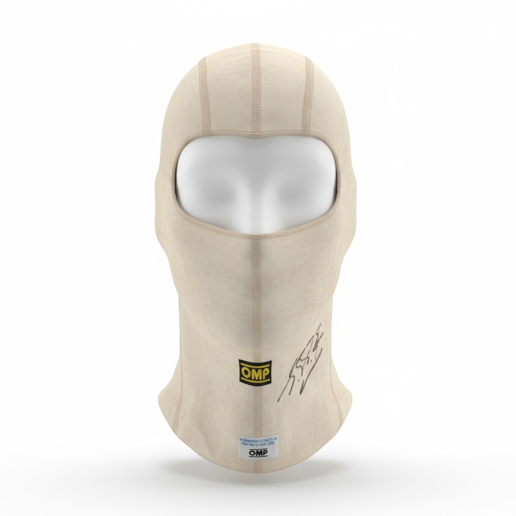 Michael Schumacher Used & Signed OMP Balaclava