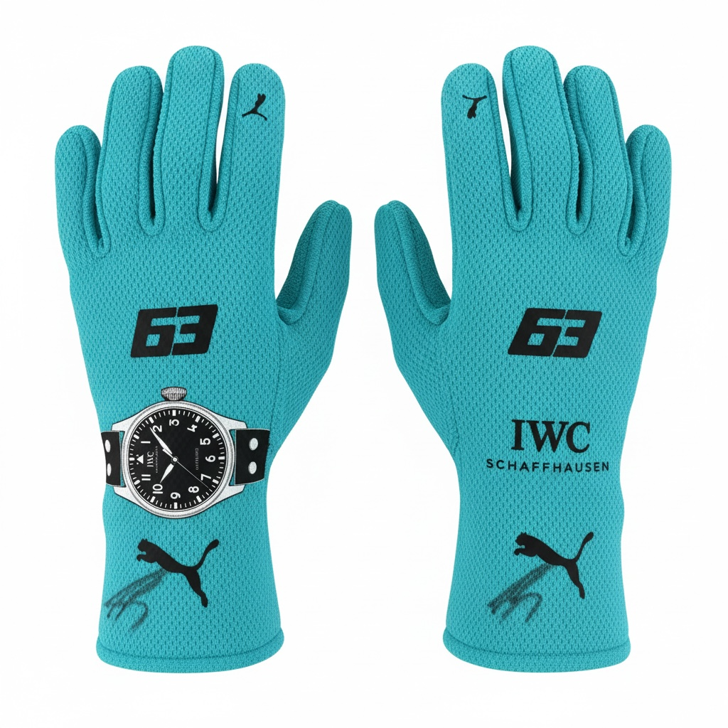 George Russell Race Used Gloves