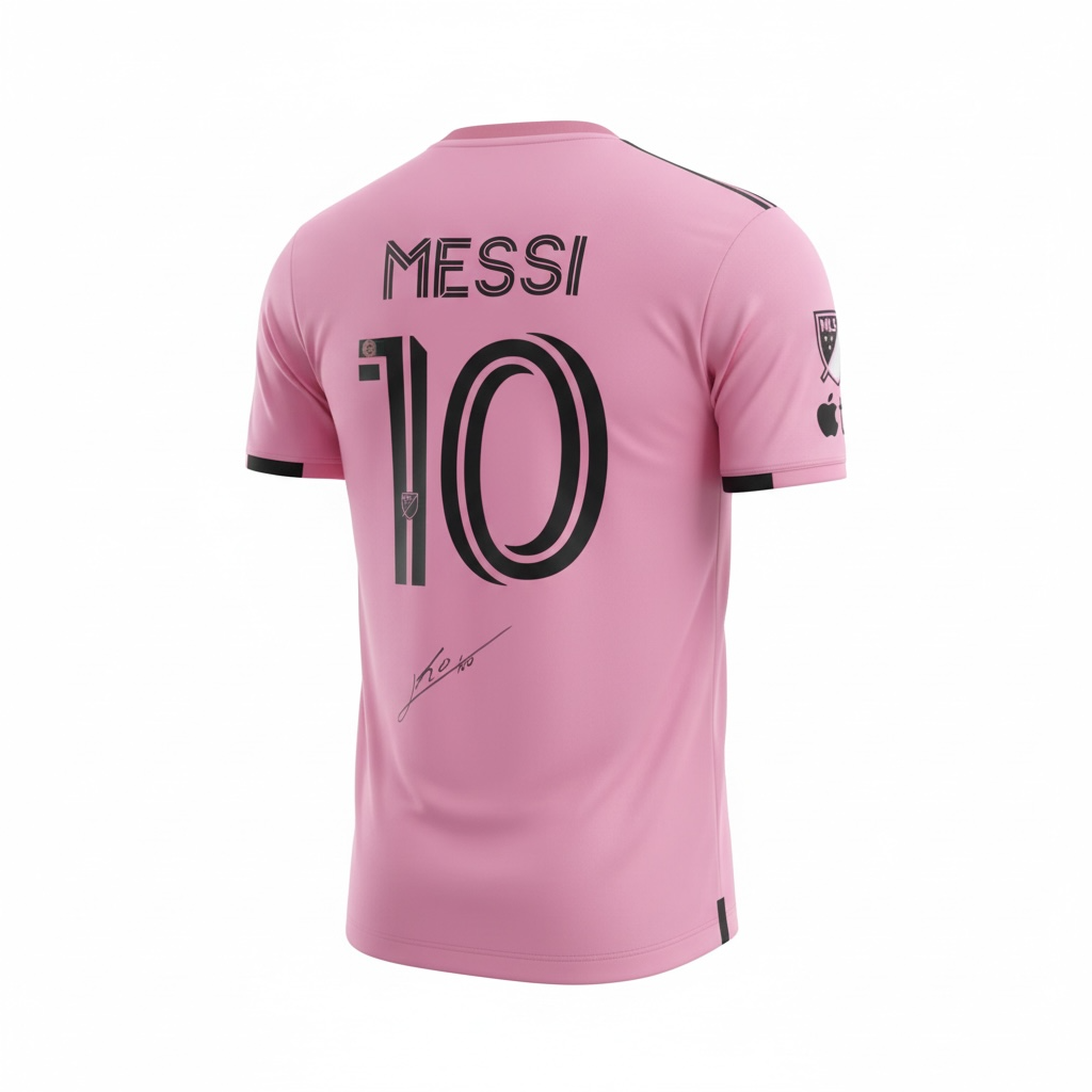 Lionel Messi Signed Inter Miami Shirt (Pink) – Framed (COA)