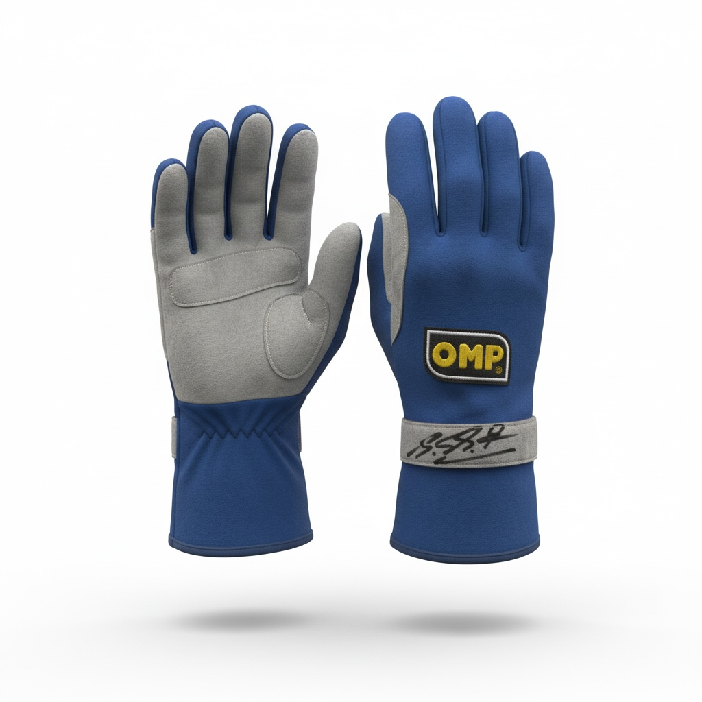 Michael Schumacher Used & Signed OMP Gloves