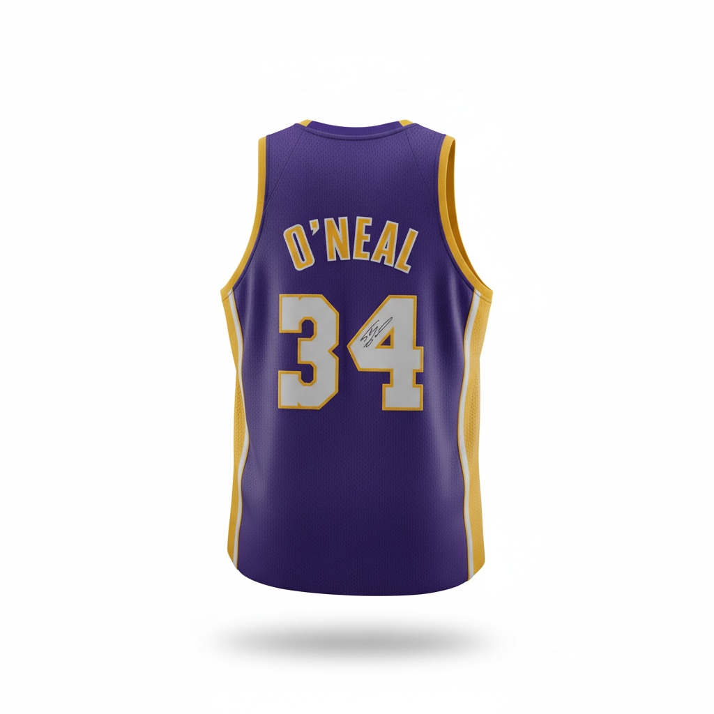 Shaquille O’Neal Signed Los Angeles Lakers Jersey (#34) – Framed (COA)