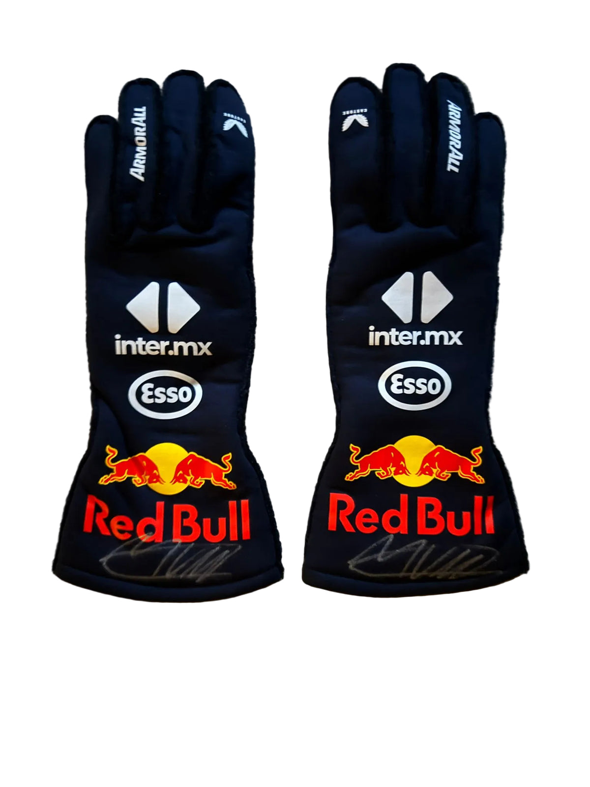 Max Verstappen Race Used & Dual Signed Red Bull Racing F1 Gloves — 2024 Season